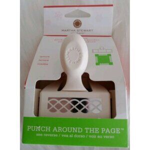 Martha Stewart Lattice Edge Punch Around The Page Paper Crafts 2 1/2" NOS